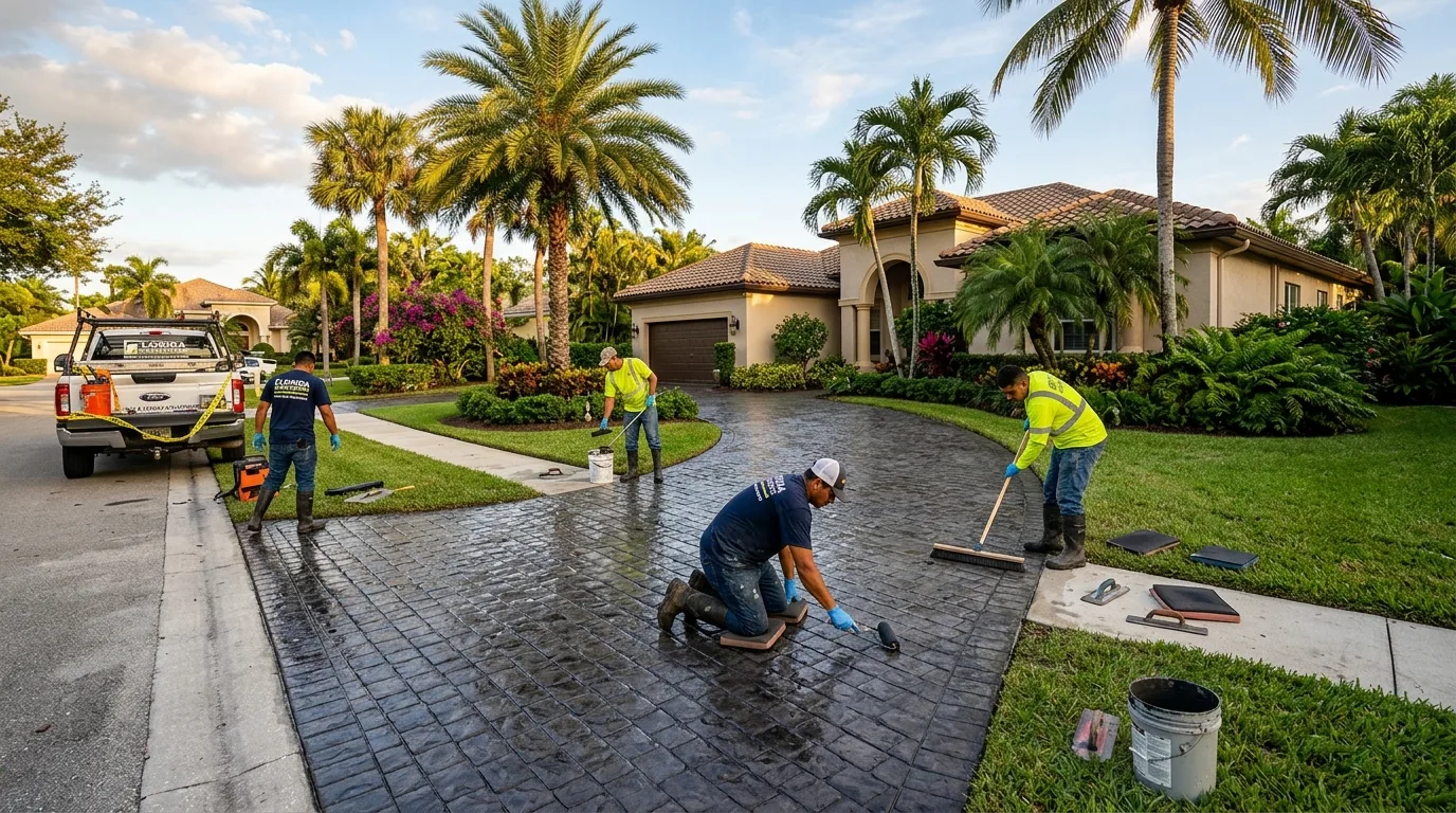 Concrete driveway installation — Concrete Largo FL by Largo Concrete Contractors